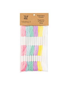 Yarnly Embroidery Threads - Pastel Mix
