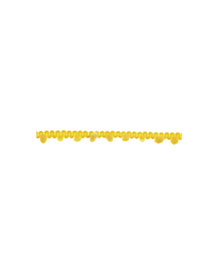 Yellow Narrow Pom Pom Trim - 7mm W