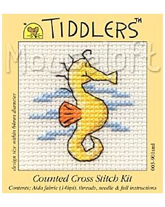 Mouseloft Yellow Seahorse Cross Stitch Kit - 003-901sml