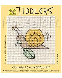 Mouseloft Snail Cross Stitch Kit - 003-C02sml