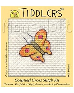 Mouseloft Yellow Butterfly Cross Stitch Kit - 003-F02sml