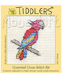 Mouseloft Red Parrot Cross Stitch Kit - 003-G03sml