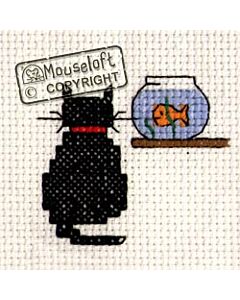 Mouseloft Cat and Goldfish Cross Stitch Kit - 004-208stl