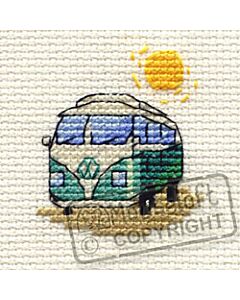Mouseloft Green Camper Van Cross Stitch Kit - 004-K01stl