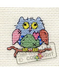 Mouseloft Patchwork Owl Cross Stitch Kit - 004-K03stl