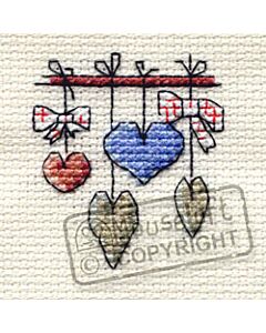 Mouseloft Dangling Hearts Cross Stitch Kit - 004-K04stl