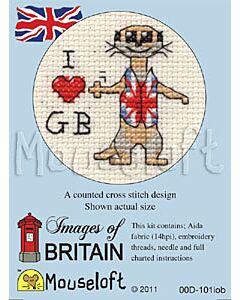 Mouseloft GB Meerkat Cross Stitch Kit - 00D-101iob