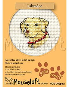 Mouseloft Labrador Cross Stitch Kit - 00G-006paw