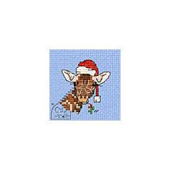 Mouseloft Christmas Festive Giraffe Cross Stitch Kit With Card And Envelope - S31stl