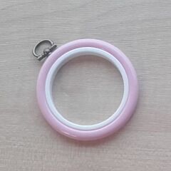 2.5in Round Coloured Flexi Hoop - Light Pink
