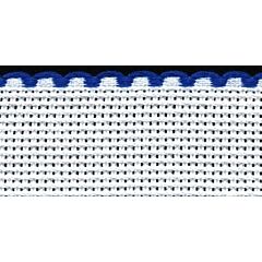 4in / 10cm White / Royal Blue Edged Aida Band - 1m