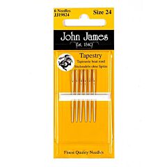 John James Nickel Plated Tapestry Needles - Size 13