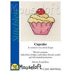 Mouseloft Cupcake Cross Stitch Kit - 004-F01stl
