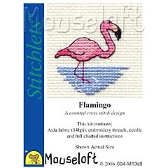 Mouseloft Flamingo Cross Stitch Kit - 004-M13stl