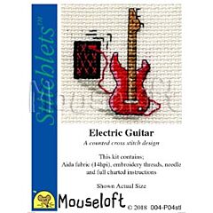 Mouseloft Electric Guitar Cross Stitch Kit - 004-P04stl