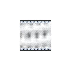 Stitch Garden 16 count 2in / 5cm White / Light Blue Edged Aida Band - metre