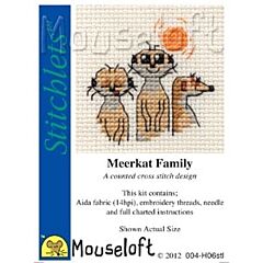 Mouseloft Meerkat Family Cross Stitch Kit - 004-H06stl
