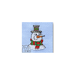 Mouseloft Christmas Snowman Make Me For Christmas Stitch Kit  00M-202mmc