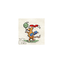 Mouseloft Party, Party, Party Cross Stitch Kit With Card And Envelope - P34stl
