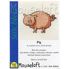 Mouseloft Pig Cross Stitch Kit - 004-A06stl
