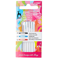 Pony Colour Eye Beading Needles Size 10/12