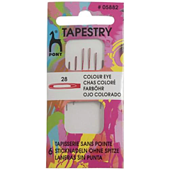 Pony Colour Eye Tapestry Needles Size 28
