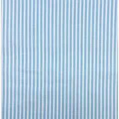Polycotton Fabric - Candy Stripes - Sky