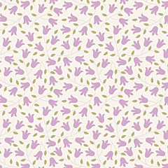 Tilda 100% Cotton Fabric Sophie Lilac Fat Qtr