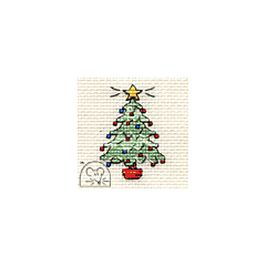 Mouseloft Christmas Traditional Tree Stitch Kit With Card And Envelope - Q33stl