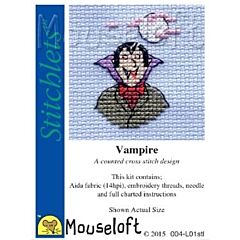Mouseloft Vampire Cross Stitch Kit - 004-L01stl